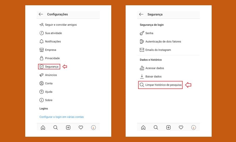 Histórico do Instagram aprenda como visualizar e apagar os dados