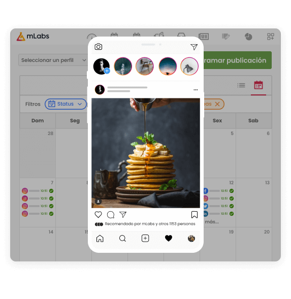 Programar publicaciones de Instagram Programación de publicaciones mLabs