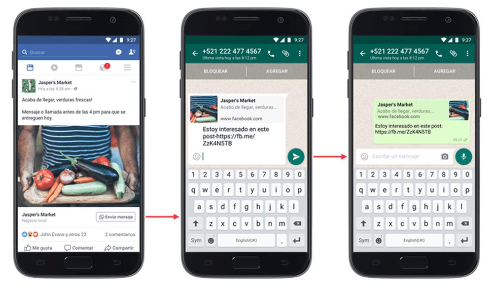 Facebook libera botão de enviar mensagem para WhatsApp em posts impulsionados