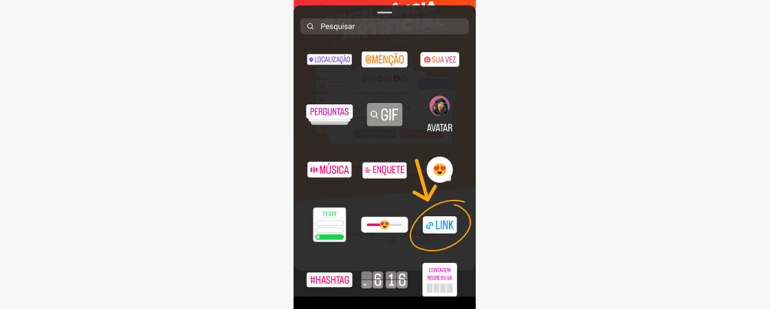 como-colocar-link-no-stories-do-instagram-4: tela instagram