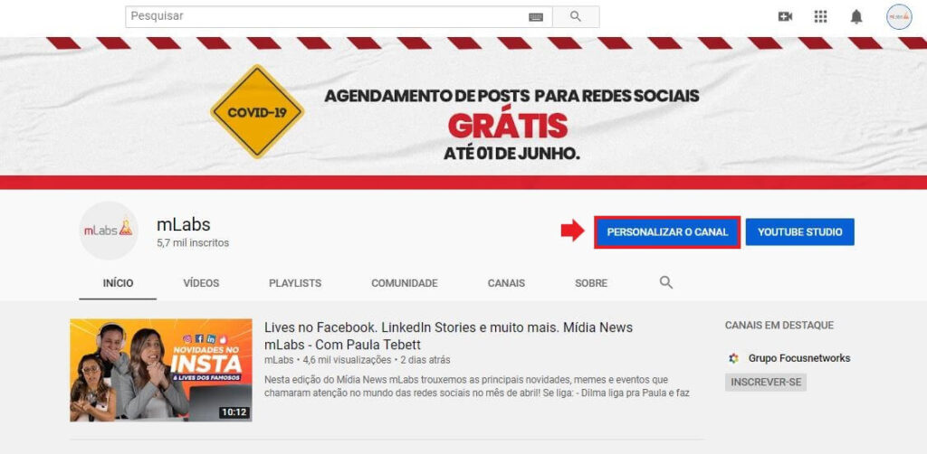 Tamanho da capa do YouTube veja as medidas e dicas para criar a sua!