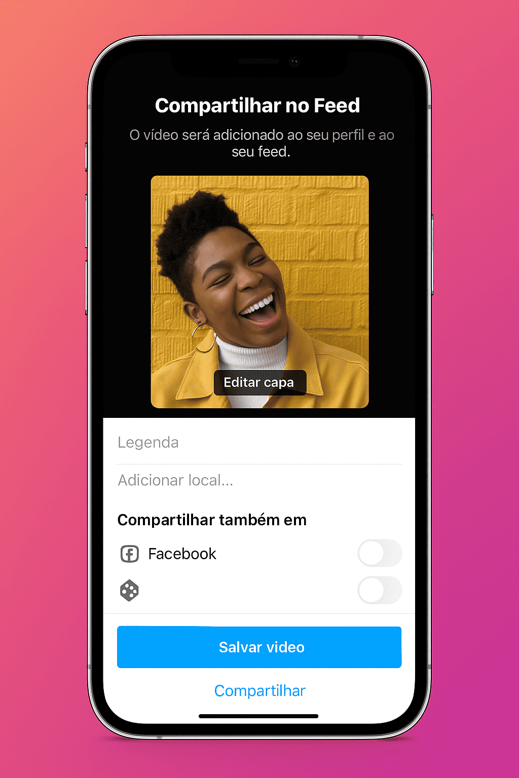 Live no Instagram 3 Repost no feed do Instagram.