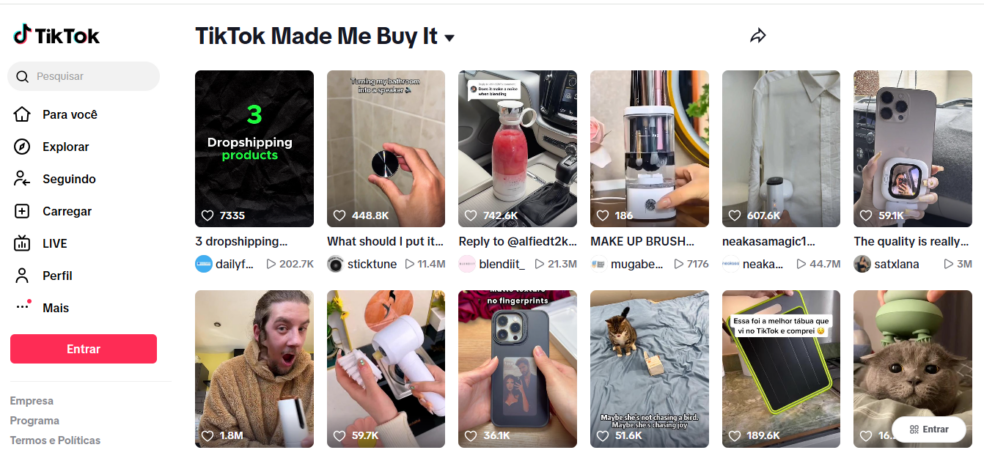 Movimento TikTok Made me Bui It