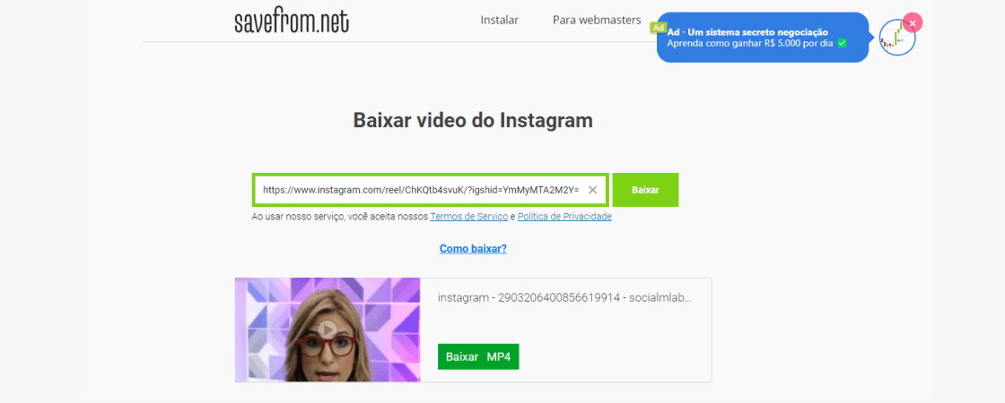 Aprenda como baixar vídeo do