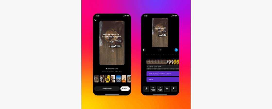 novidades-do-instagram-43: aplicando modelos de reels