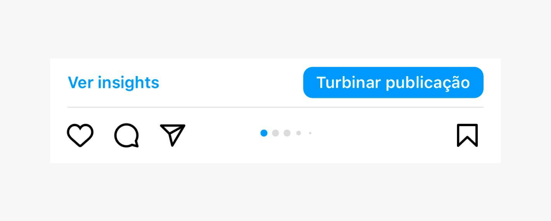 post-carrossel-instagram-7: print de um carrossel do instagram com ênfase em "turbinar publicação"