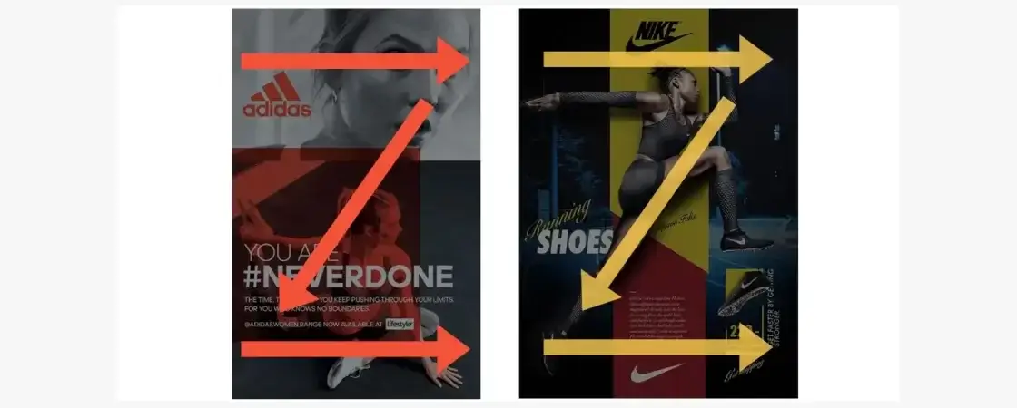 social-media-design-10: exemplo com posters da Nike