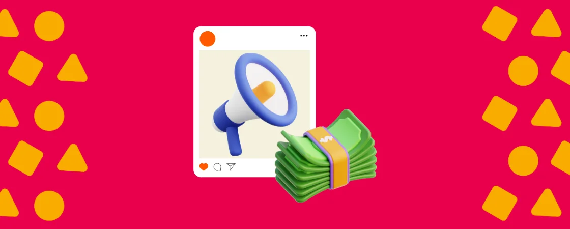 gestão-de-redes-sociais-preço: ícone de post, megafone e dinheiro