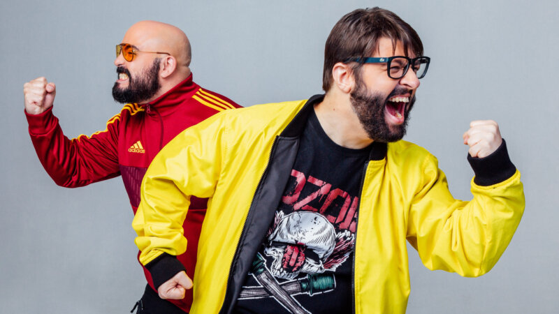 Podcasters Jovem Nerd e Azaghal