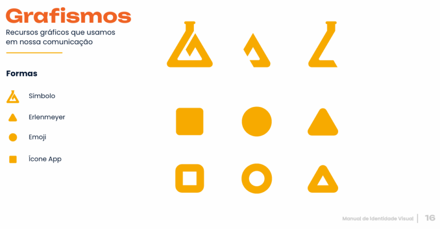 Grafismos da mLabs: recursos usados na comunicação