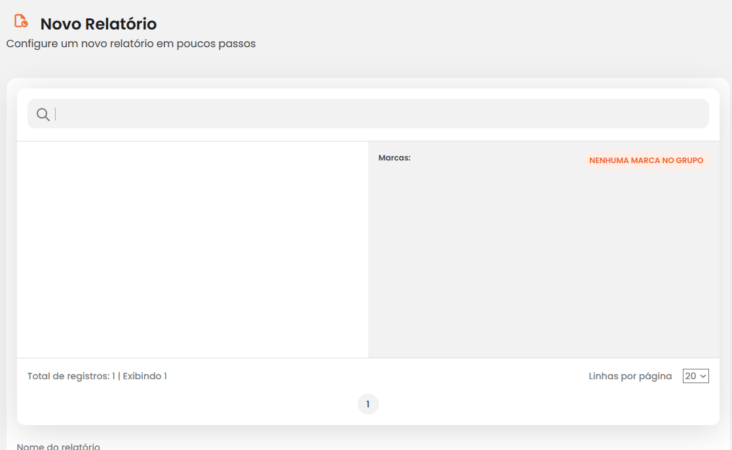 Relatório de grupos do mLabs Analytics.