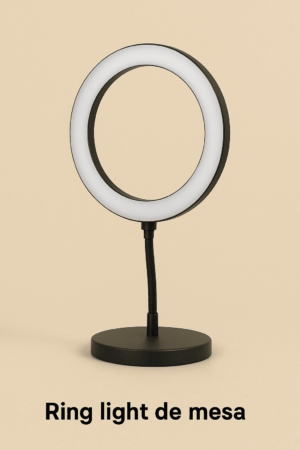 Ring light de mesa.