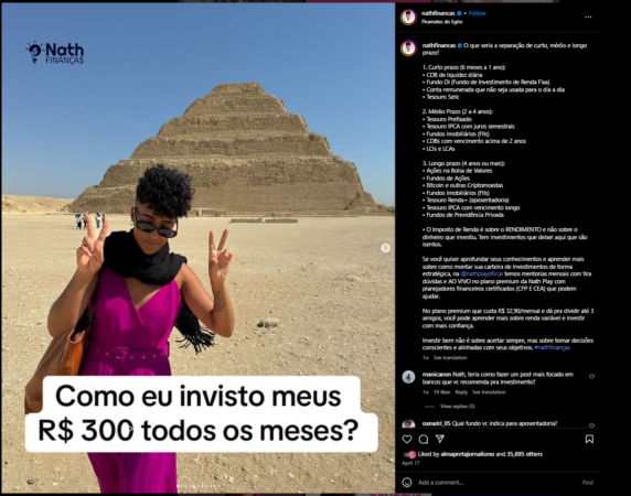 influenciador digital 1 Influenciadora digital Nath Finanças.