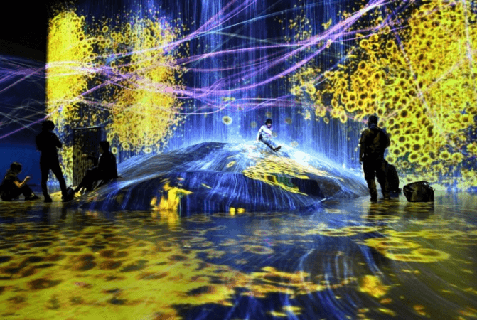 Museu teamLab, em Tóquio.