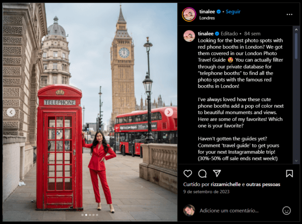 Em Londres, as cabines telefônicas tornaram-se elementos instagramáveis, atraindo a atenção de influenciadores,