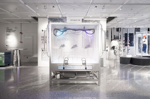 Nike House of Innovation, um espaço criado pela Nike para proporcionar experiências compatilháveis.