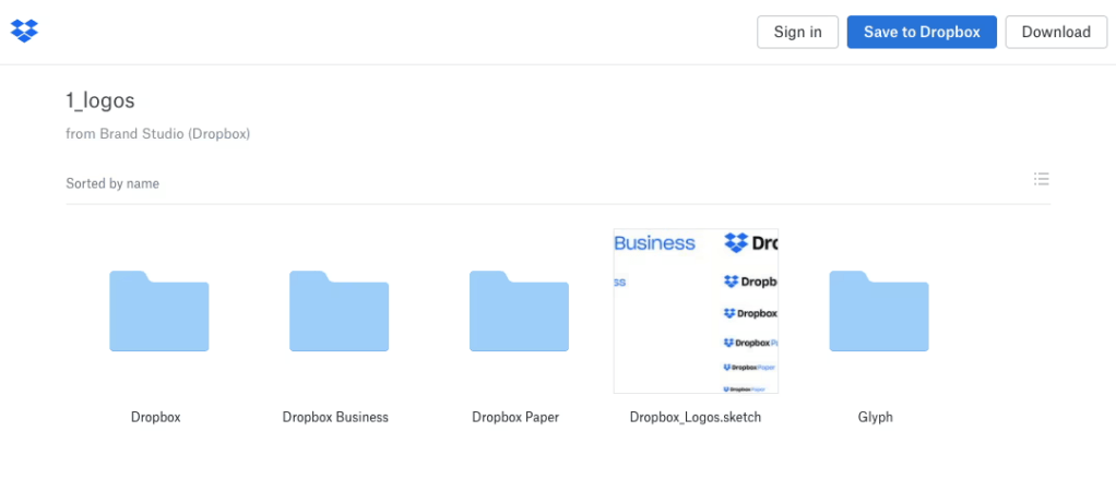 Press kit no Dropbox.