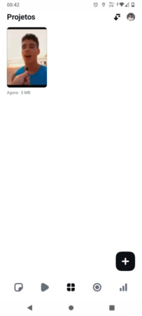 Organização de projetos do Instagram Edits.