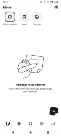 Notas adesivas, Reels e Coleções do Instagram Edits.