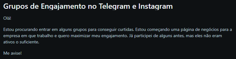 Usuário do Reddit em busca de um grupo de engajamento.