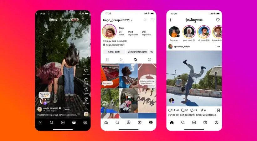 Reposts do Instagram.
