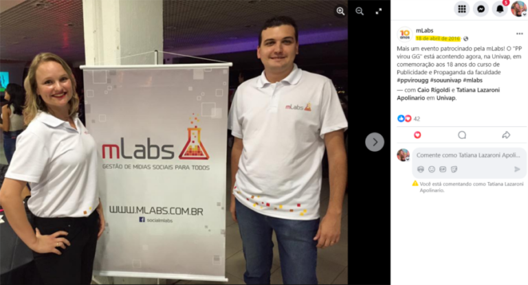 Tatiana Apolinário e Caio Rigoldi.