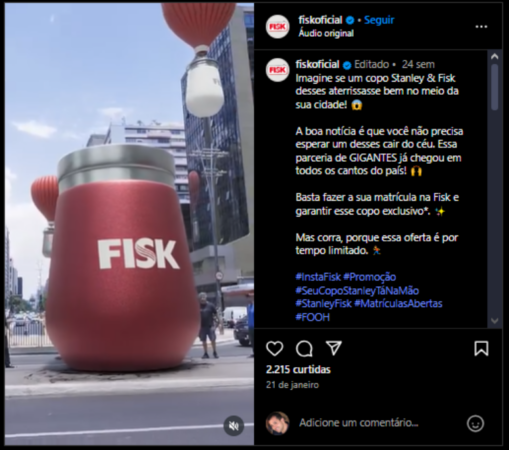 Melhor posta da Fisk.