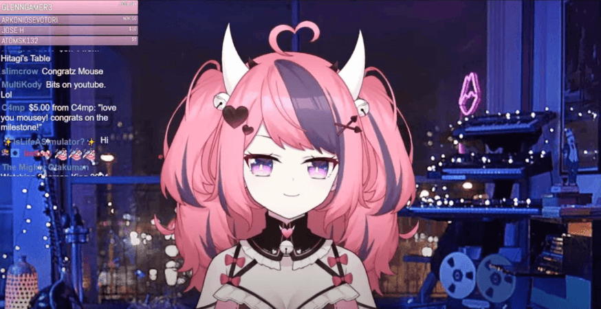 VTuber 17 Ironmouse em live. Fonte: X