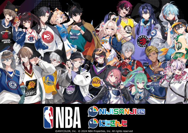 VTuber 22 Arte da colaboração NBA × NIJISANJI / NIJISANJI EN. Fonte: collection.rakuten.co.jp