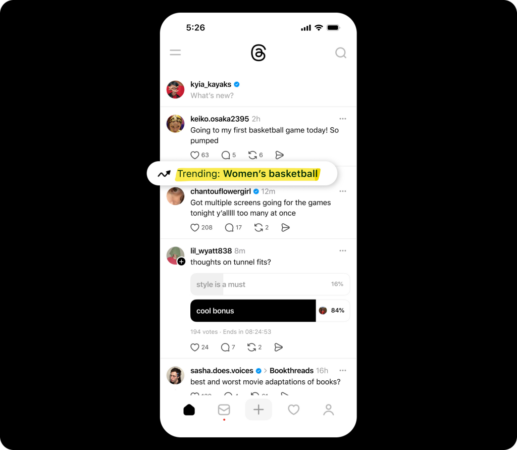 Highlighter do Threads.