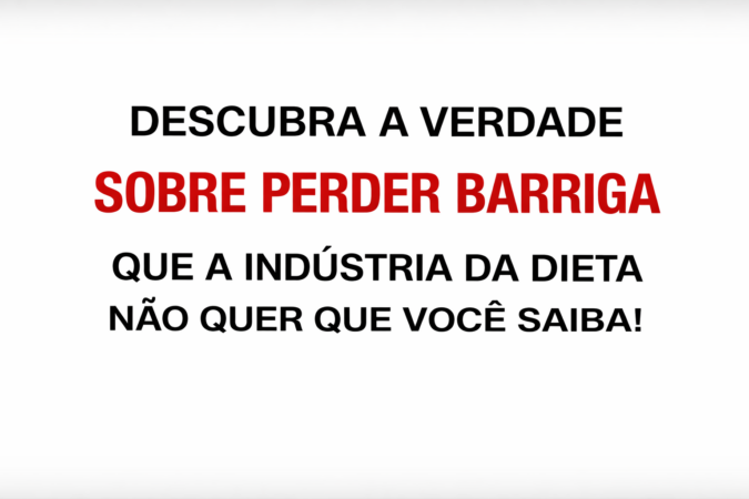 Exemplo de ugly VSL: apenas texto na tela, foco total na mensagem e zero elementos visuais de distração.